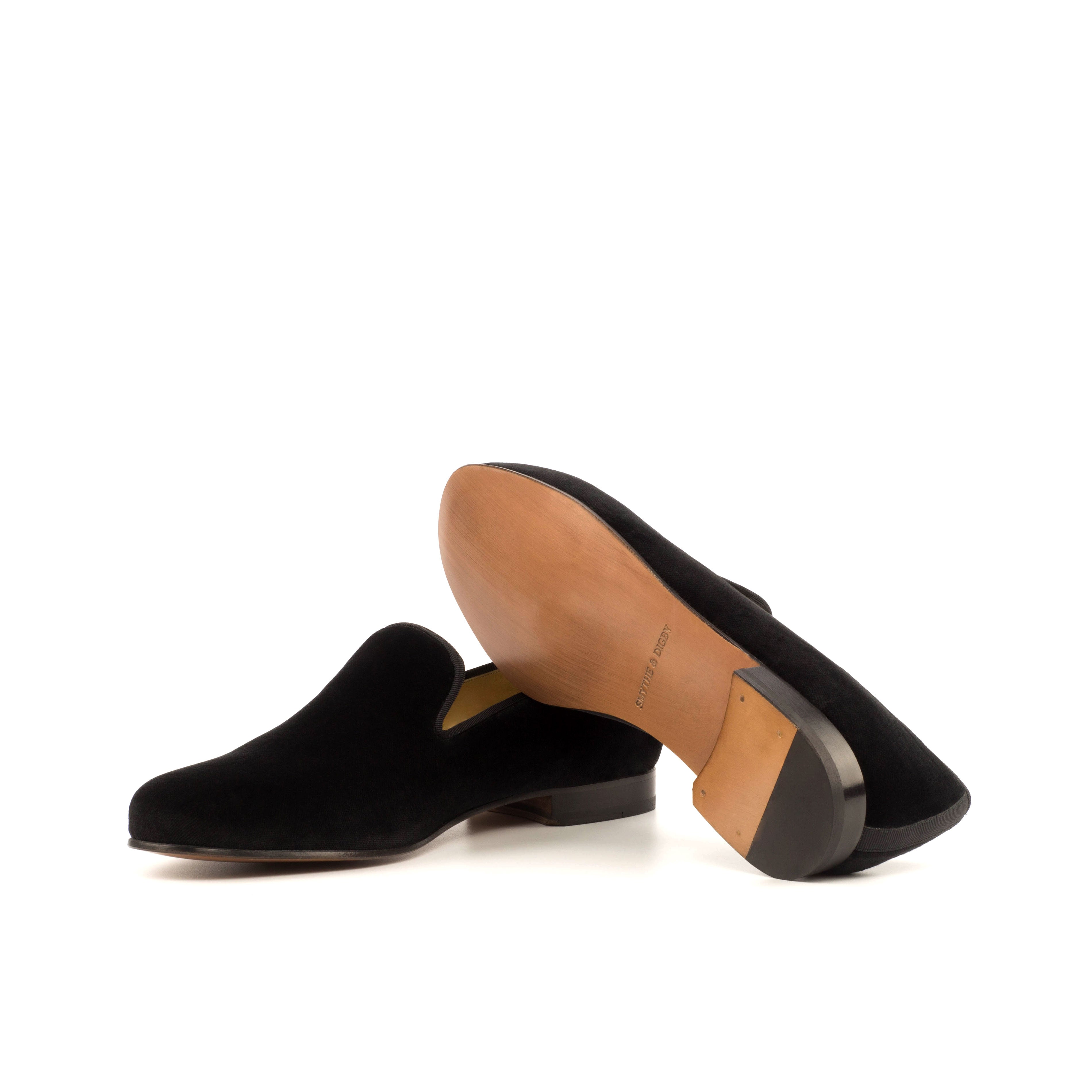 Black Velvet Slippers Wellington