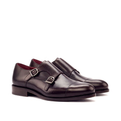 Goodyear Welted Calf Leather Double Monk Strap