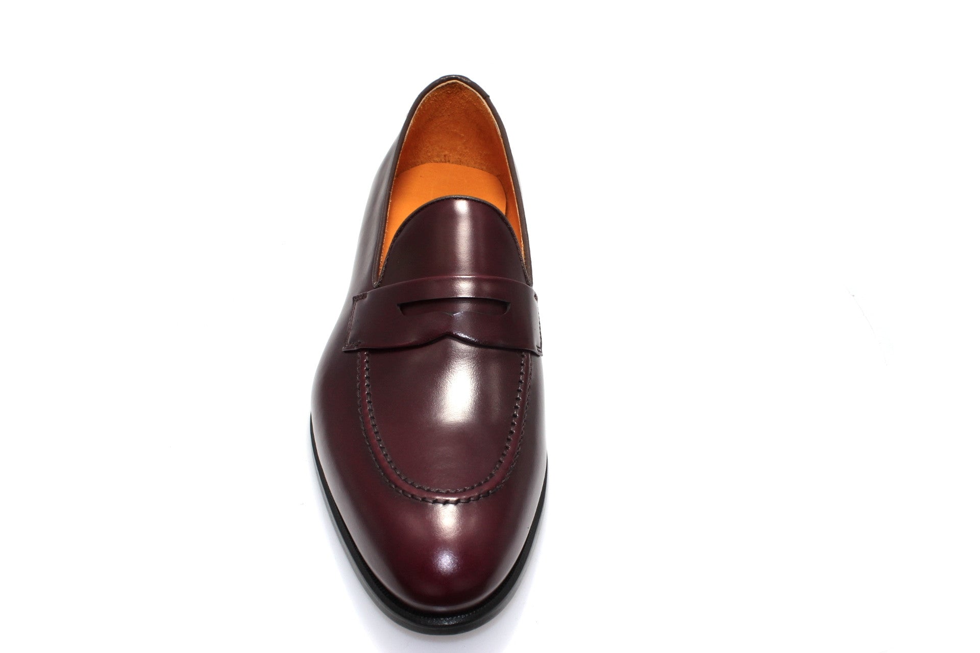 Smythe & Digby Men's Handmade Cordovan Leather Penny Loafers