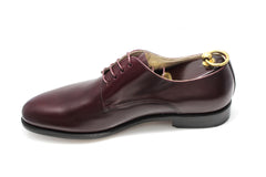 Smythe & Digby Men's Handmade Plain Toe Cordovan Derby Blucher Calf Leather
