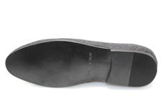 Smythe & Digby Men's Belgian Slipper Gray Flannel Loafers