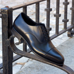 Goodyear Welted Calf Leather Round Toe Oxford