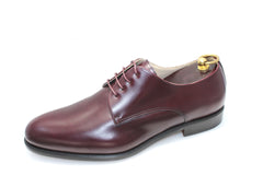 Smythe & Digby Men's Handmade Plain Toe Cordovan Derby Blucher Calf Leather