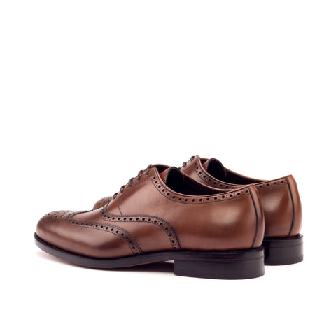 Goodyear Welted Full Brogue Wingtip Leather Dress Shoes