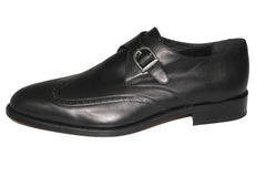 Smythe & Digby Men's Handmade Leather Monk Strap Wingtip Dress Shoes