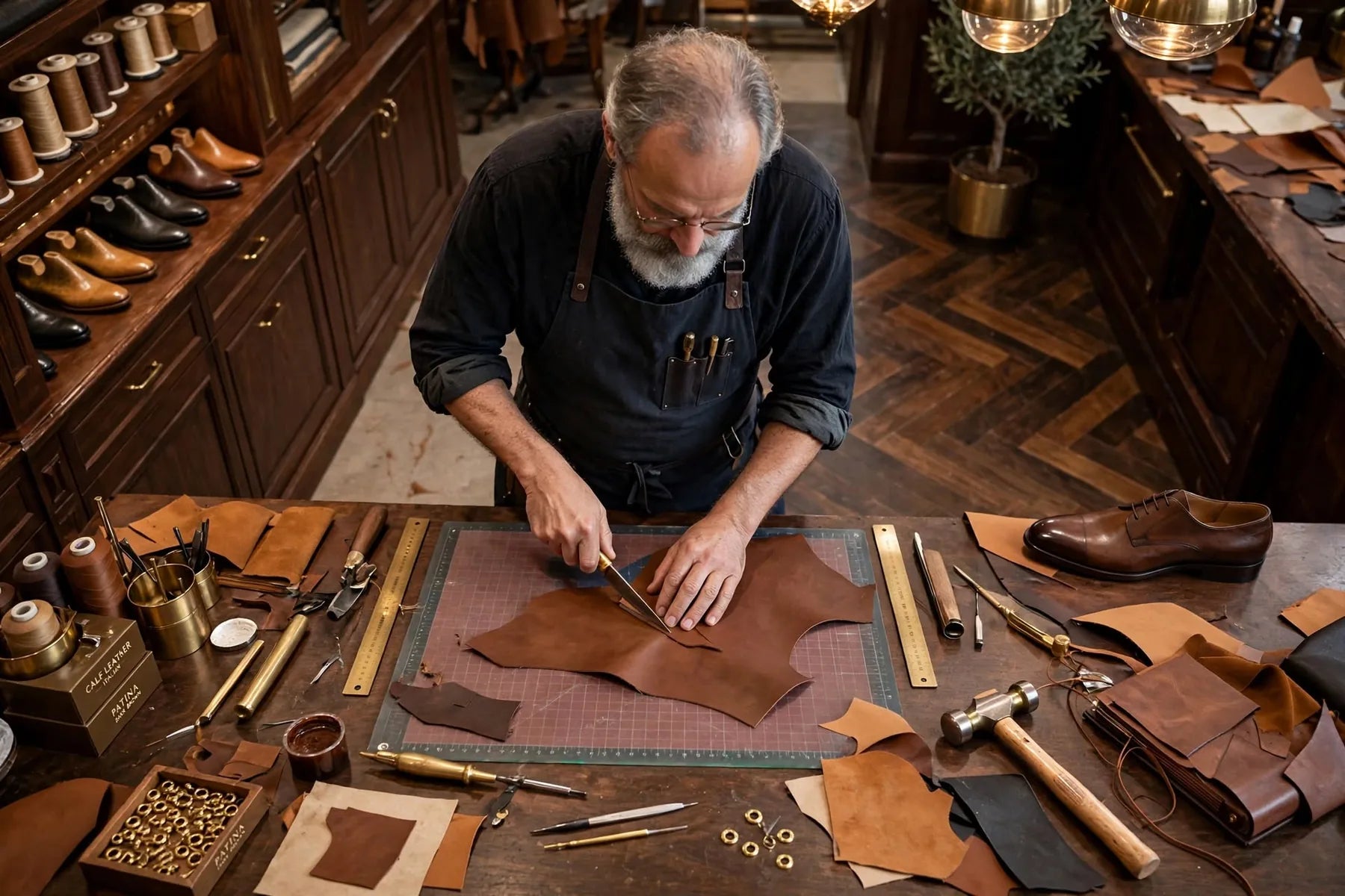 Atelier craftsmanship — materials and handwork behind every made-to-order pair